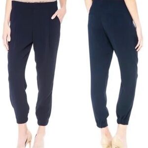 Vince Relaxed Fit Elastic Hem Harem Jogger Pant Trouser Navy Blue 8  LIKE NEW!!